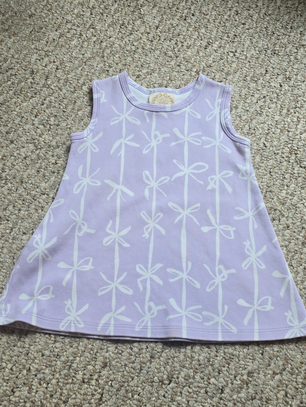 The Beaufort Bonnet Company Lavender Bow-Print Dress